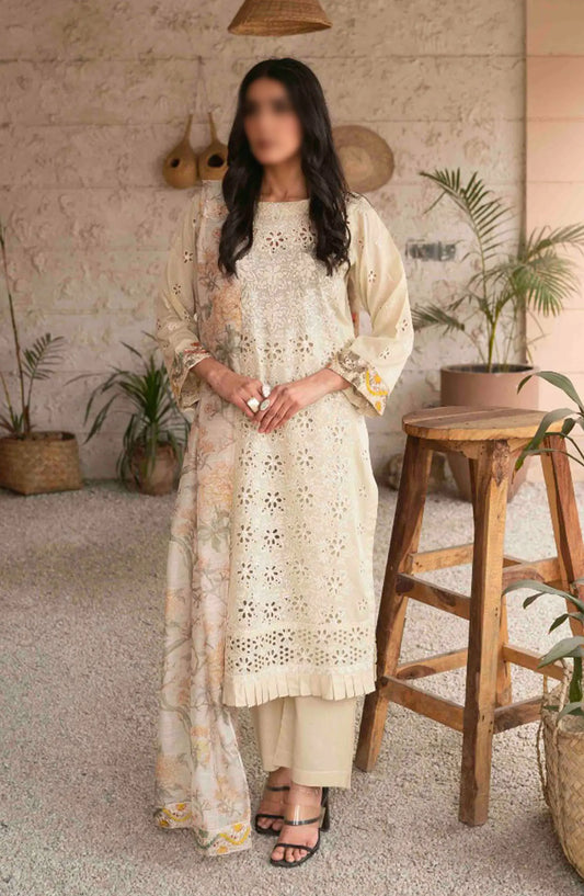 CutWork Embroidered Slub Lawn Collection by Marjjan - MNC 174 E