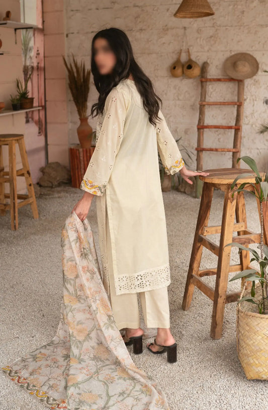 CutWork Embroidered Slub Lawn Collection by Marjjan - MNC 174 E