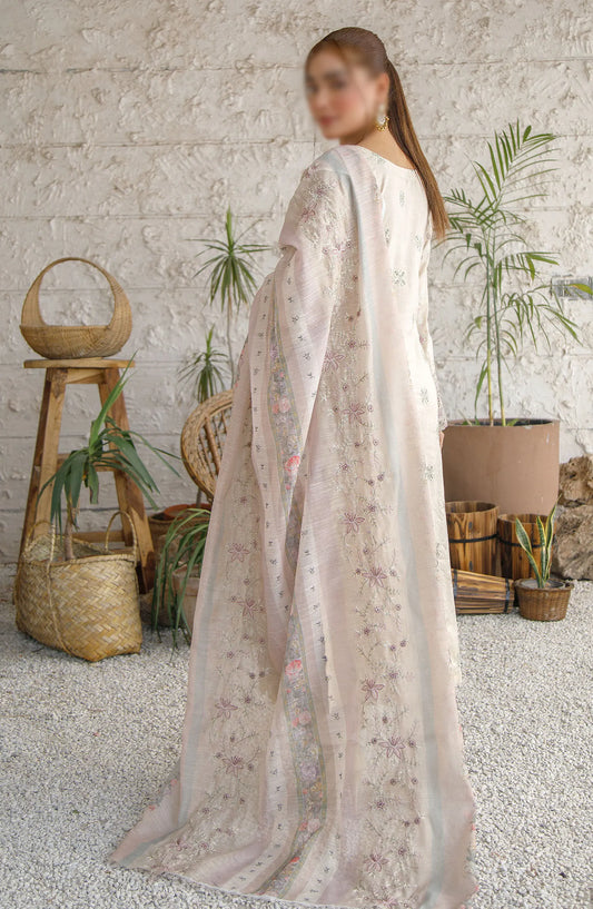 Marjjan Slub Lawn Embroidered Collection - MNC 204 D