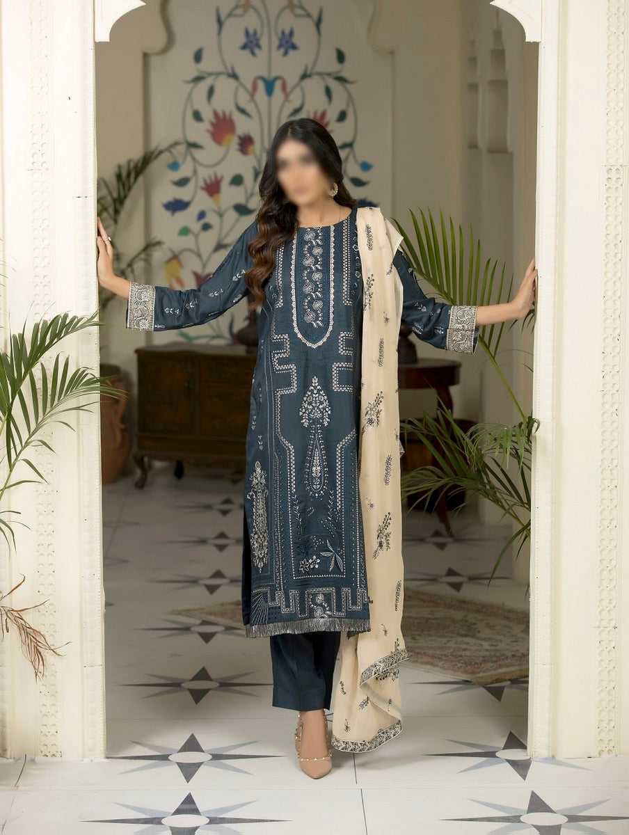 MNC 93 B Marjjan Embroidered Lawn Unstitched Collection