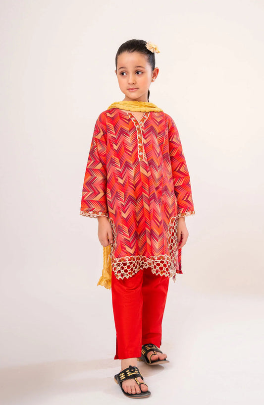 Meenu Neenu Girls Cutwork Emb Lawn Pret Collection Vol 04 - MNGC 01