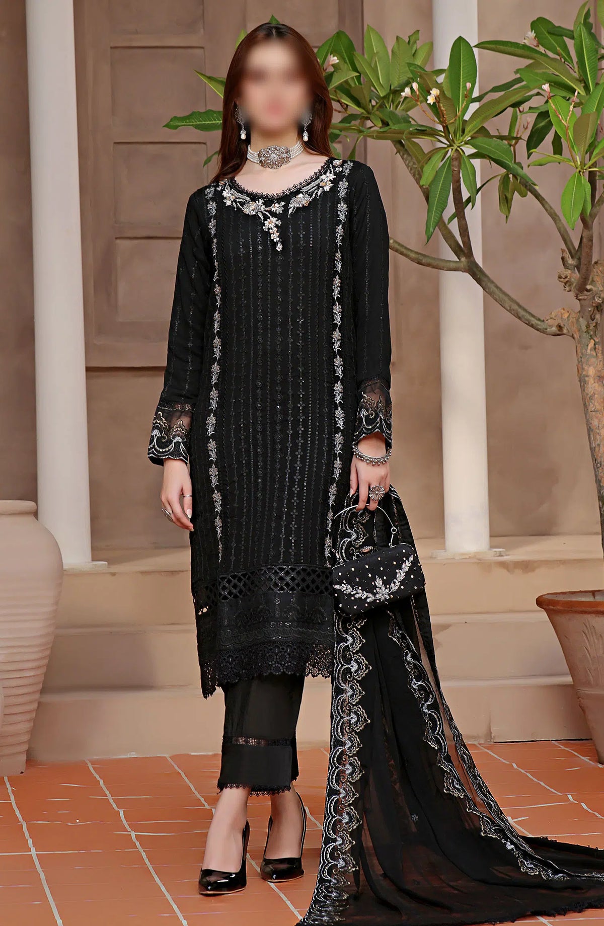 Guzel Hazel Formal 3 Piece Stitched Collection - MOON