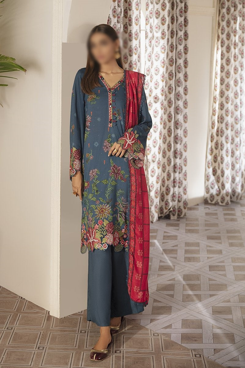 Manzil - Khaddar and Linen Unstitched Collection D- MOROCCAN TAPESTRY
