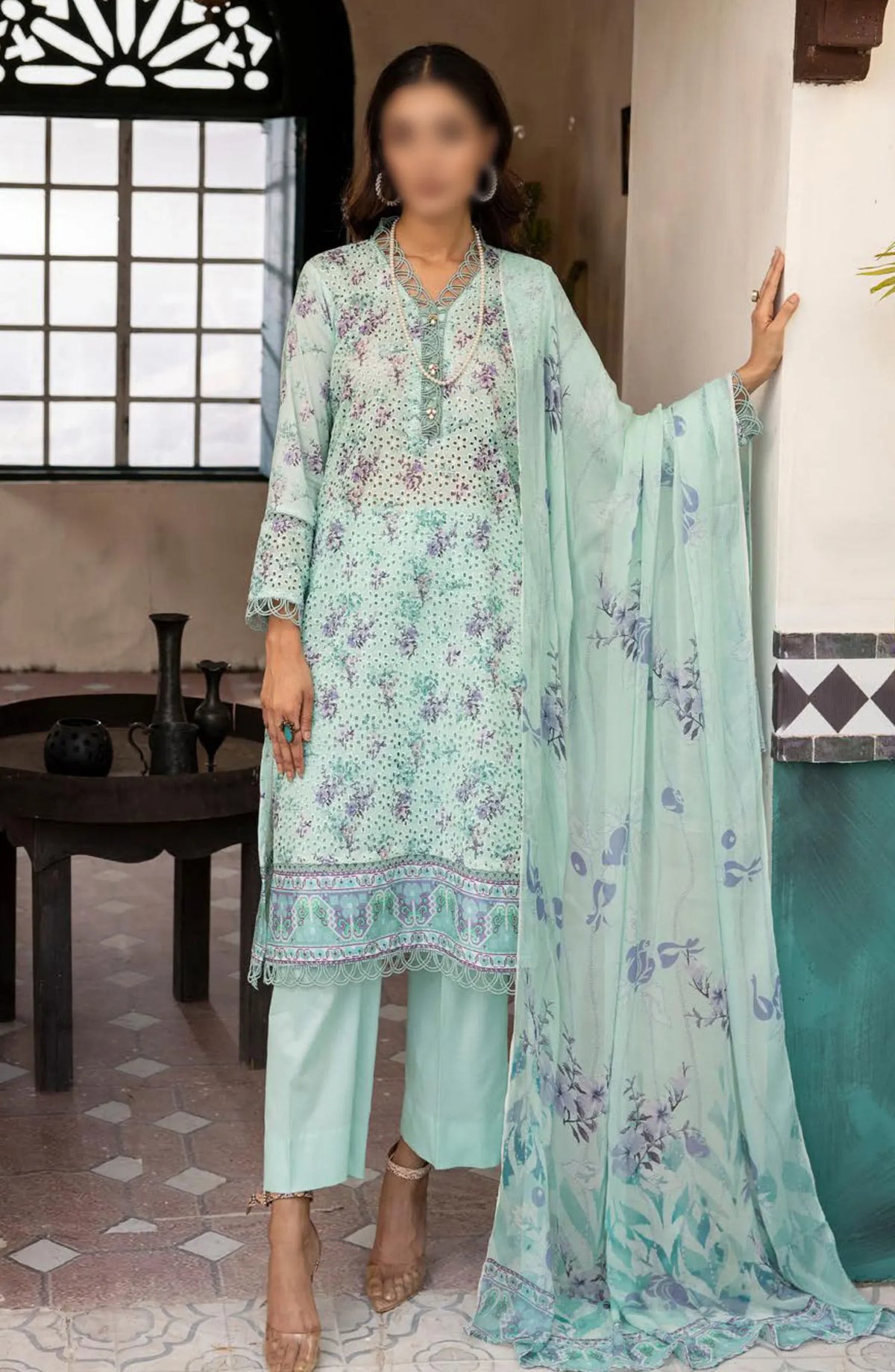 Mahee's Printed Chikankari Lawn Collection 2024 - MPCL 04