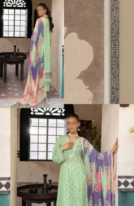 Mahee's Printed Chikankari Lawn Collection 2024 - MPCL 08