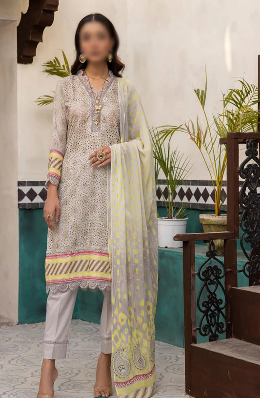 Mahee's Printed Chikankari Lawn Collection 2024 - MPCL 09
