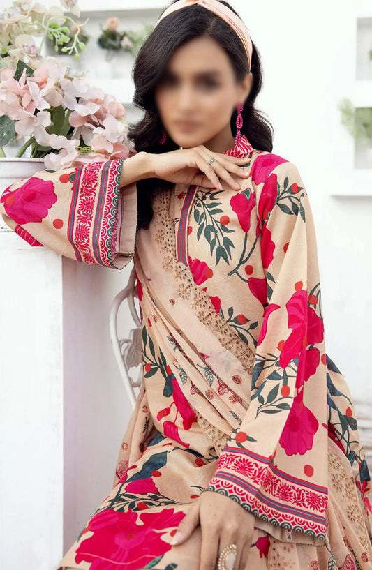 NUR Milan Rut Embroidered and Printed Lawn Collection 2024 - MR 02