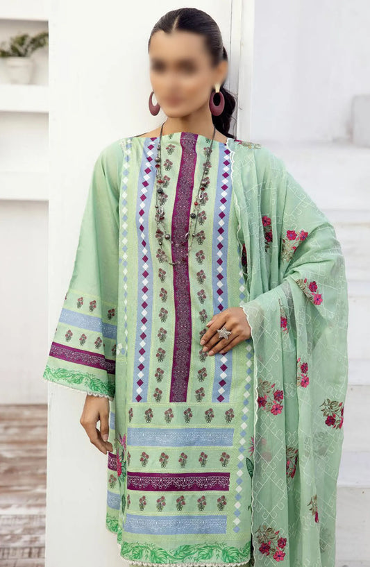 NUR Milan Rut Embroidered and Printed Lawn Collection 2024 - MR 09