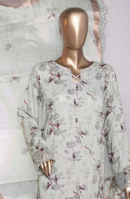 HZ Muse Luxury Raw Silk Embroidered Collection - MRE 130