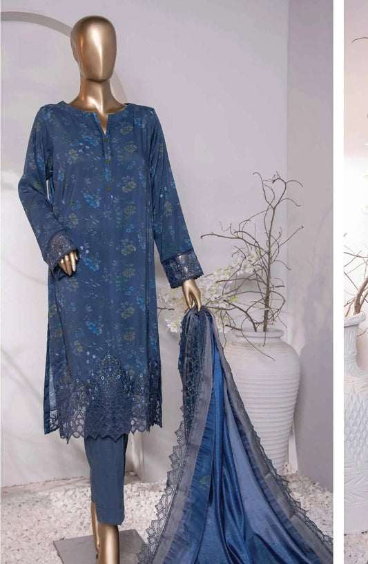 HZ Muse Luxury Raw Silk Embroidered Collection - MRE 152