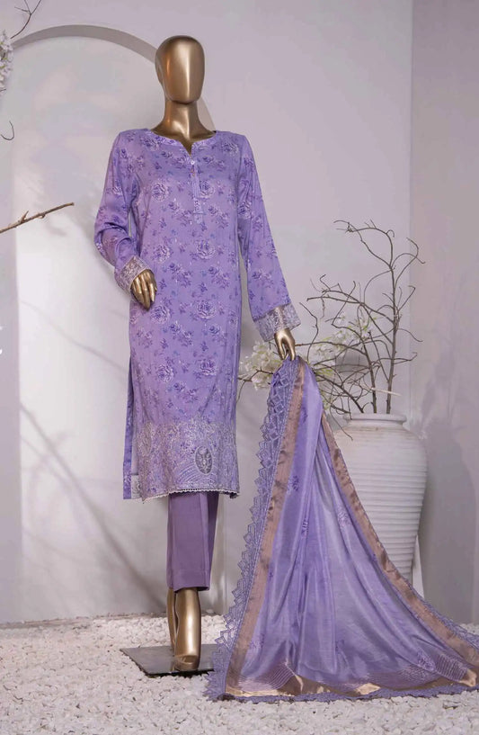 HZ Muse Luxury Raw Silk Embroidered Collection - MRE 155
