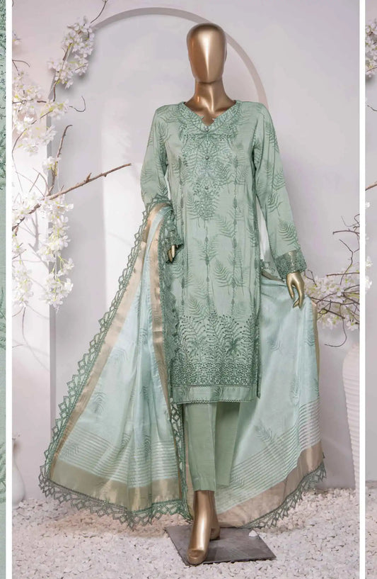HZ Muse Luxury Raw Silk Embroidered Collection - MRE 157
