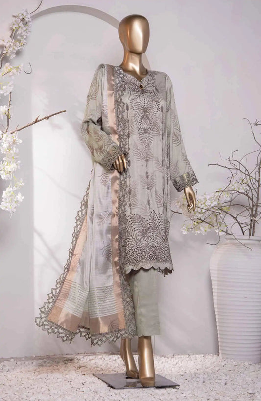 HZ Muse Luxury Raw Silk Embroidered Collection - MRE 158