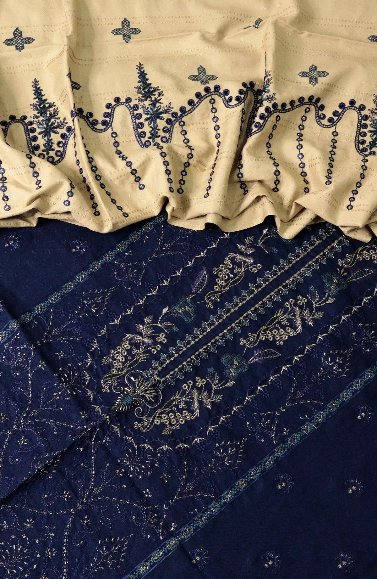 Embroidered Jacquard Wool Collection by Marjjan - MRW-483 B