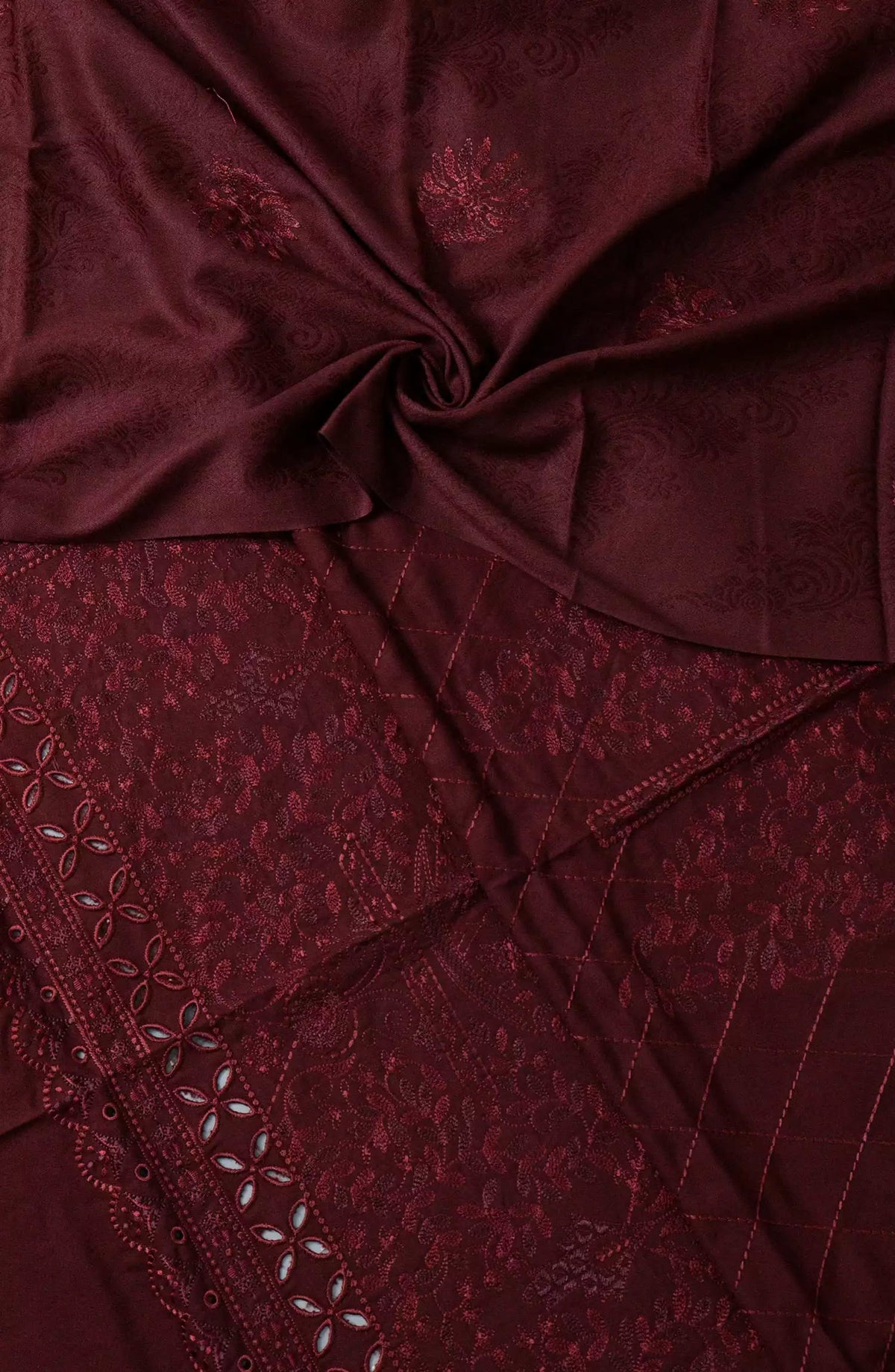 Embroidered Marina Wool Collection Vol 02-MRW-486 E