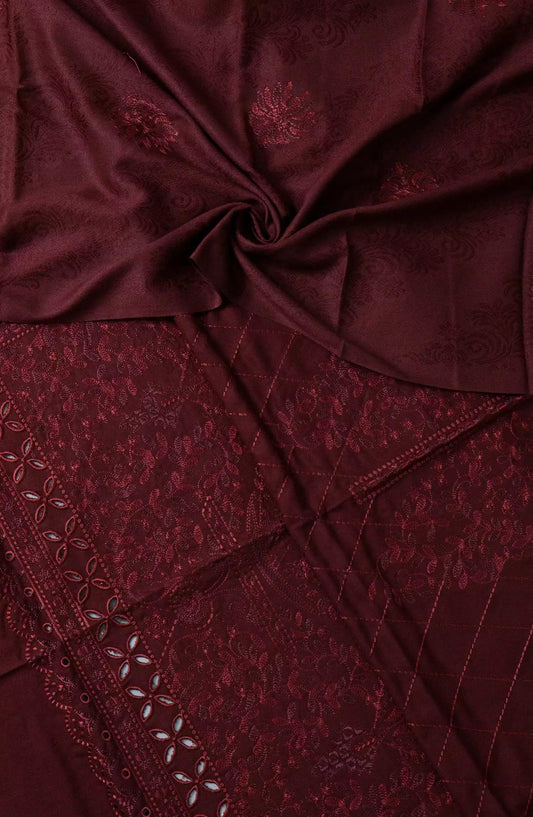 Embroidered Marina Wool Collection Vol 02-MRW-486 E