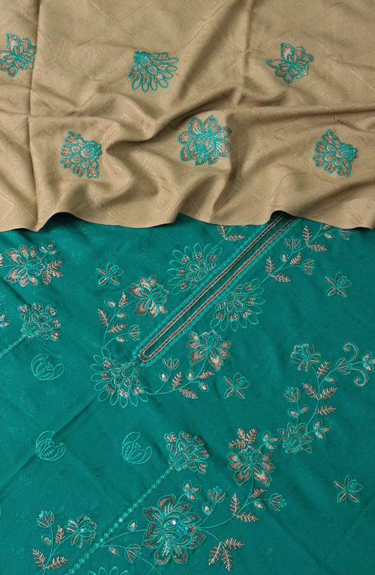 Exclusive Embroidered Wool Jacquard Collection by Marjjan - MRW 476 A