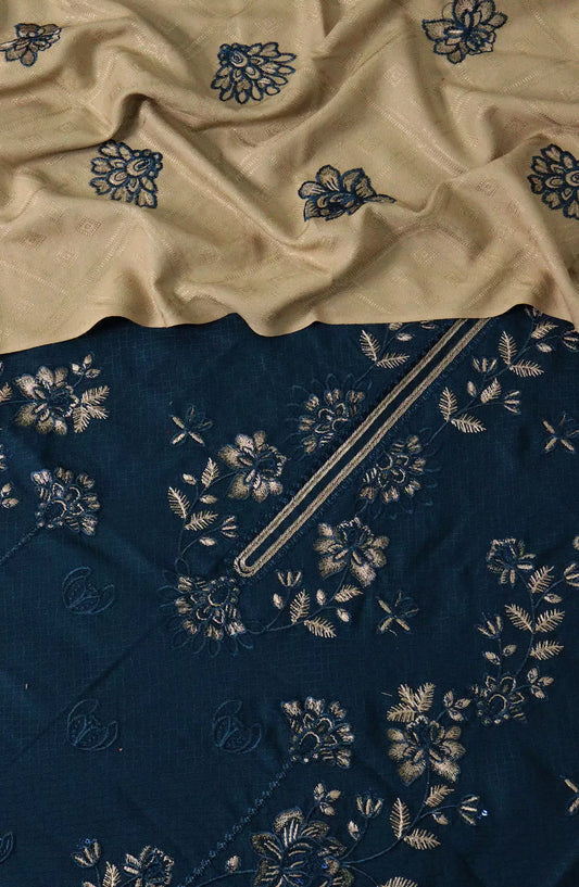 Exclusive Embroidered Wool Jacquard Collection by Marjjan - MRW 476 C