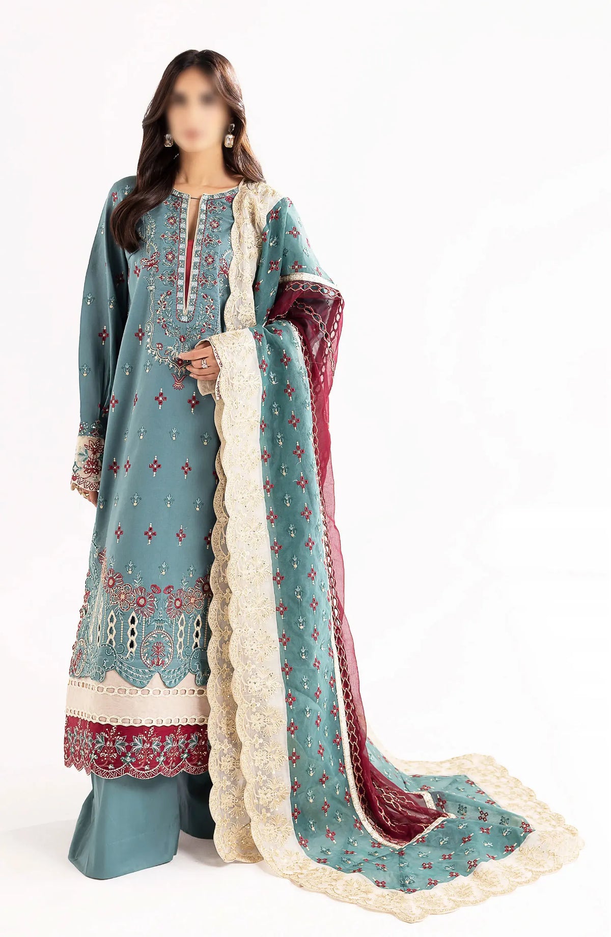 Maryum N Maria Eid Luxury Lawn Collection - MS24-585 LAILA