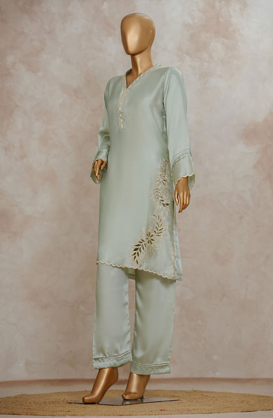 Marlene by Amna Khadija Embroidered Silk Stitched 2 Piece Suit - MSS-16 - AM25MRSD2 - Green - Festive Collection