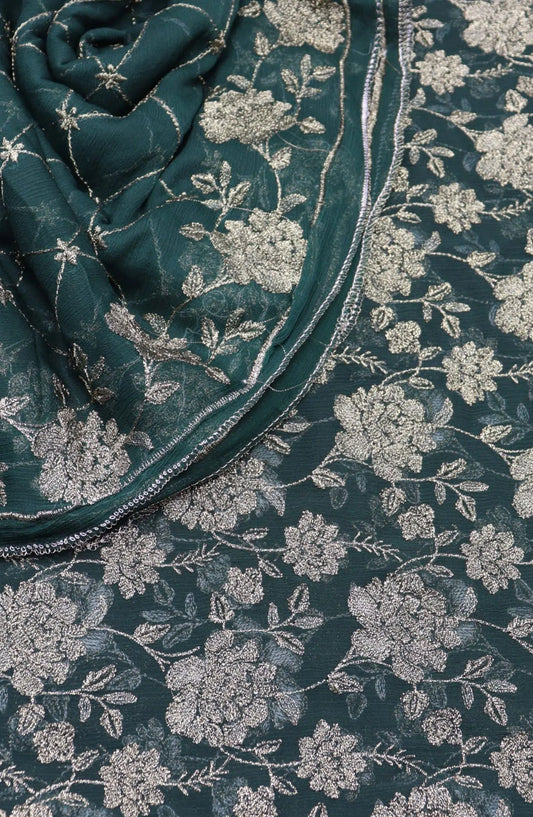 Mesum Unstitched Exclusive Embroidered Crinkle Chiffon Collection 2024 - MUEEC 01