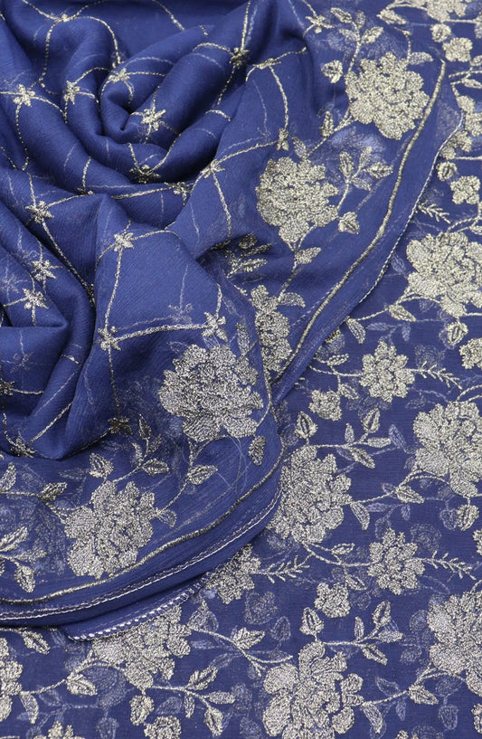 Mesum Unstitched Exclusive Embroidered Crinkle Chiffon Collection 2024 - MUEEC 03