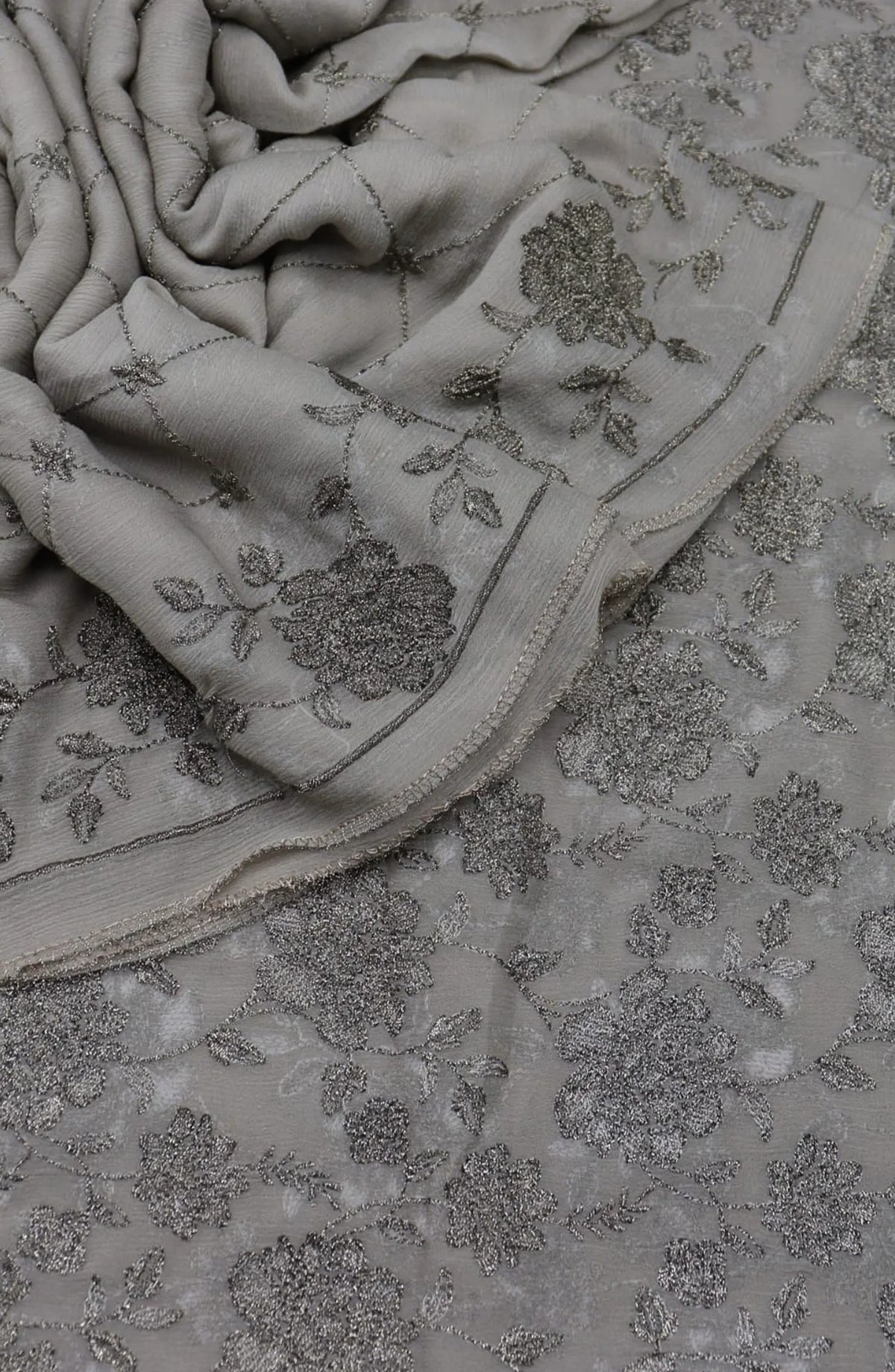 Mesum Unstitched Exclusive Embroidered Crinkle Chiffon Collection 2024 - MUEEC 04
