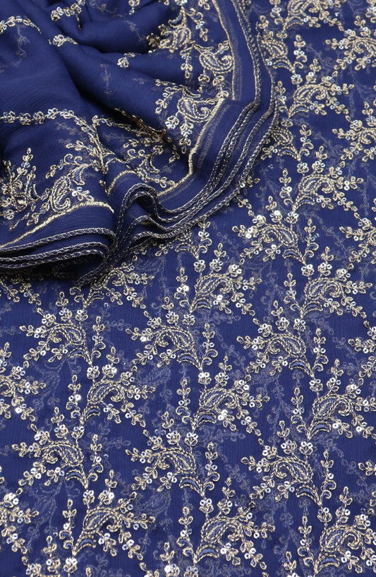 Mesum Vol-2 Unstitched Exclusive Embroidered Crinkle Chiffon Collection 2024 - MUEEC 06