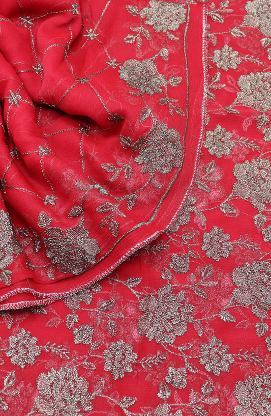 Mesum Unstitched Exclusive Embroidered Crinkle Chiffon Collection 2024 - MUEEC 06