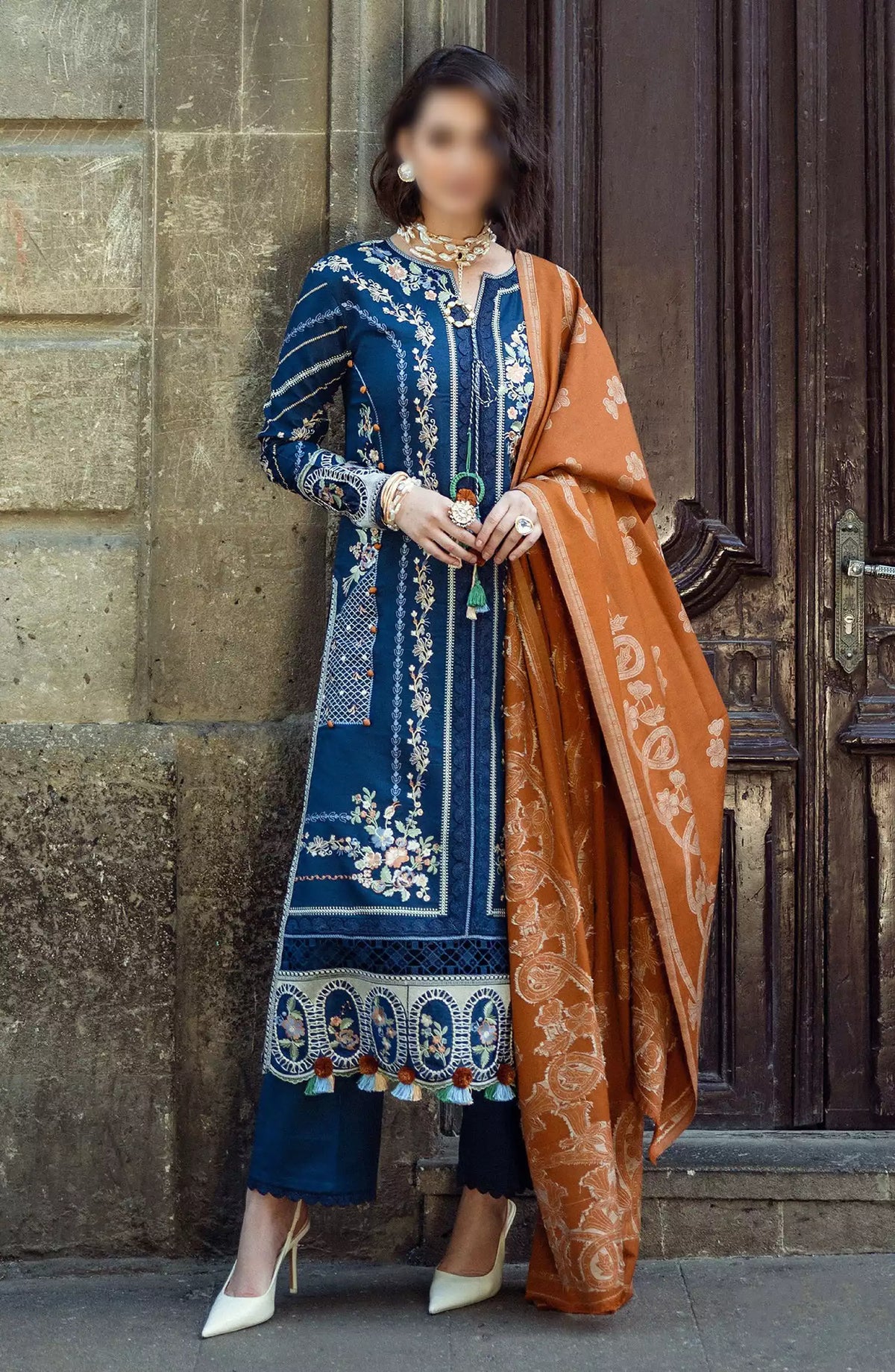Mushq Broadway A Walk To Remember Luxury Winter Shawl Collection - MWI 03 SWEET SURRENDER