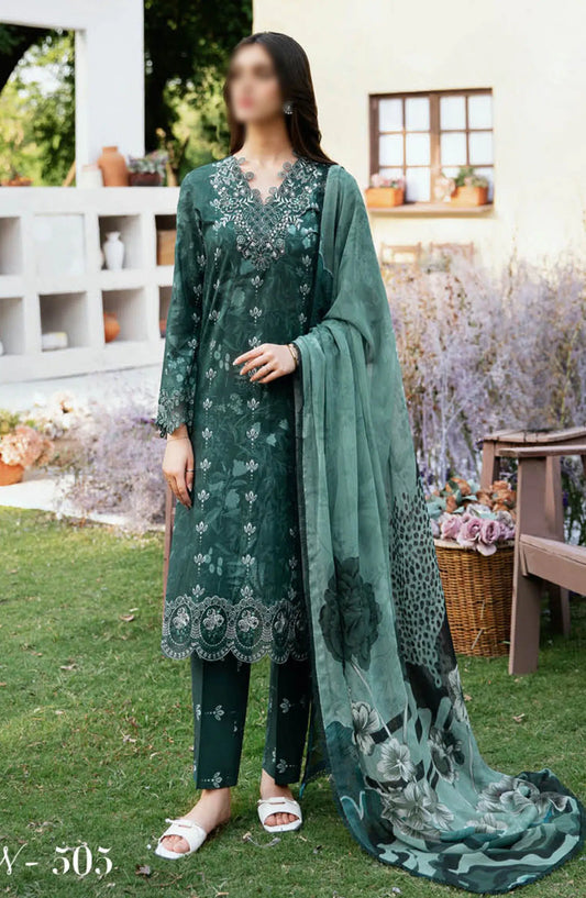 Ramsha Rangrez Luxury Lawn Collection Vol 05 2024 - M 505