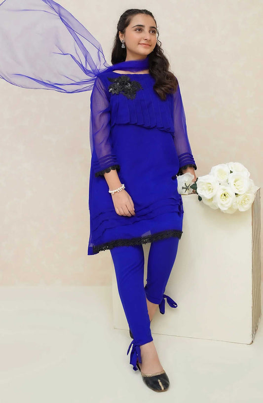 Modest Embroidered Chiffon Stitched 2 Piece - Nayab - MD25F - Festive Collection