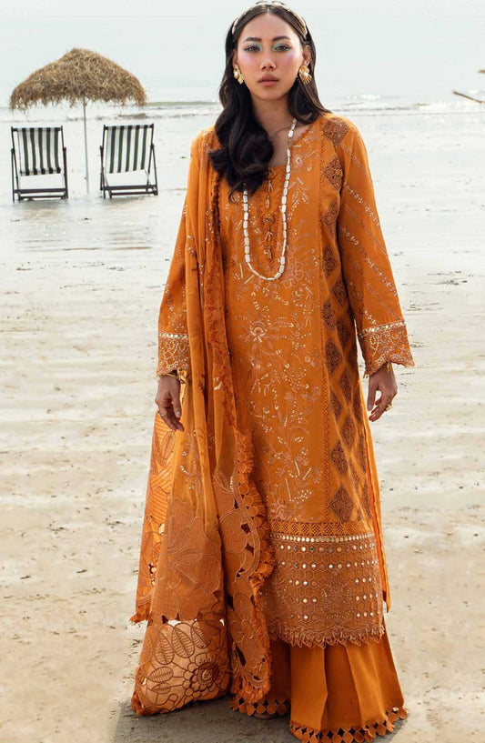Khuwab by Nureh Chikankari Lawn Unstitched 3 Piece - NE-149 - NU25KL - Summer Collection