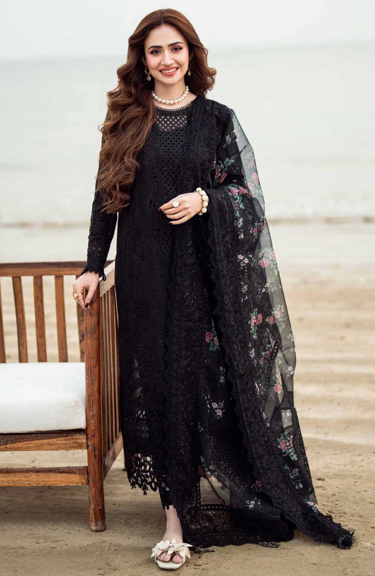 Khuwab by Nureh Chikankari Lawn Unstitched 3 Piece - NE-151 - NU25KL - Summer Collection