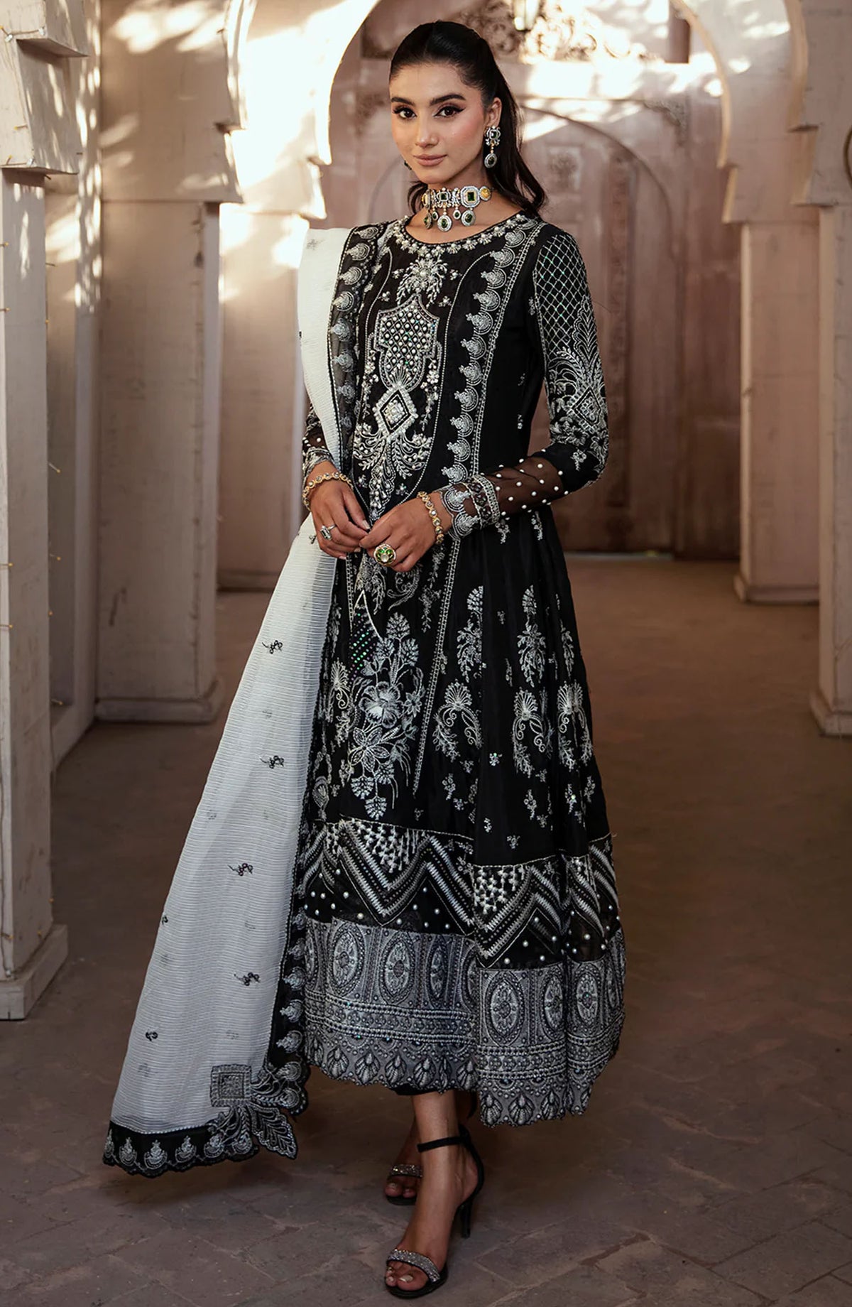 Rang E Noor Festive Collection By Maria Osama Khan - Neel Kamal - Black