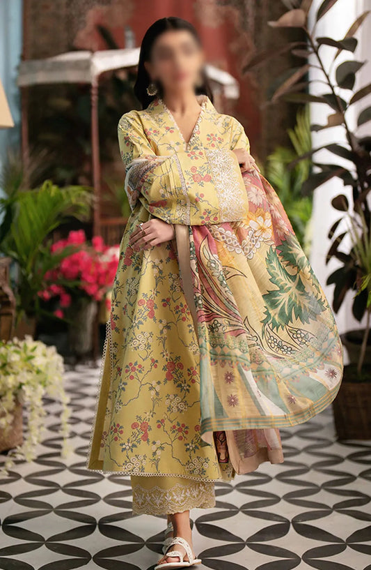 Seran Afsanah Unstitched Luxury Lawn Collection 2024 - Nehan