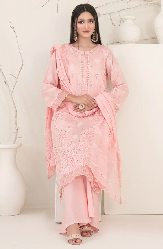 Nayeli by Tawakkal Fabrics Embroidered Lawn Unstitched 3 Piece Suit - D-2243 - TF25NAYL - Pink - Summer Collection