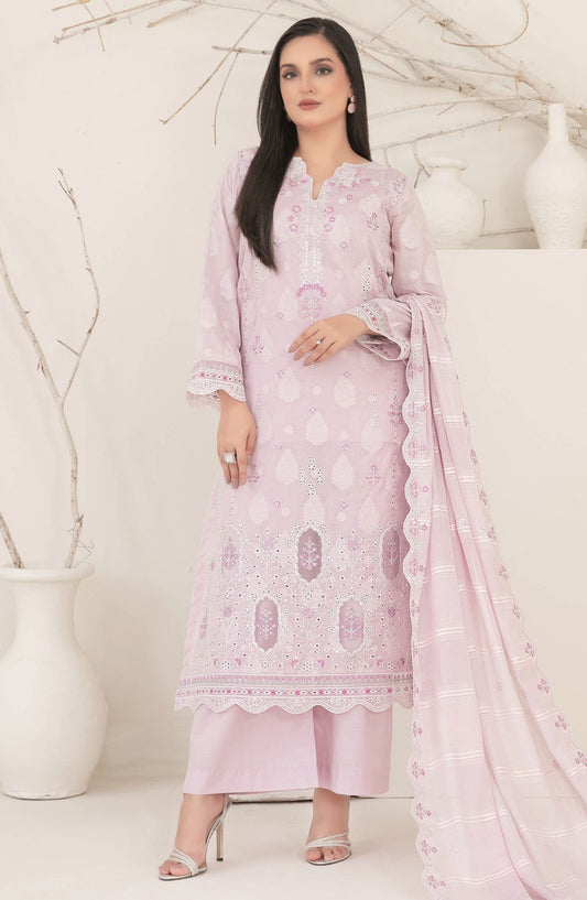 Nayeli by Tawakkal Fabrics Embroidered Lawn Unstitched 3 Piece Suit - D-2240 - TF25NAYL - Purple - Summer Collection
