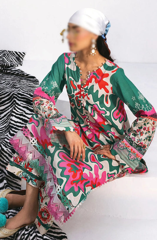 Nureh N-Girls Unstitched Premium Printed Lawn Collection - NGL-10