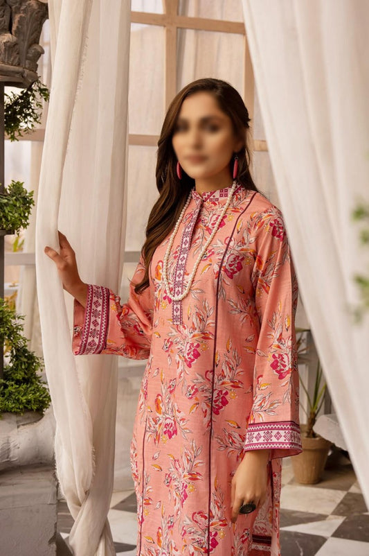 NUR Printed 02 Piece Khaddar Collection NK 03