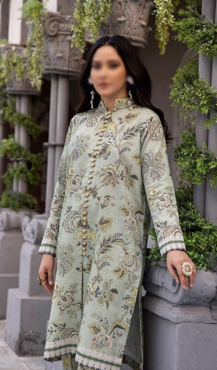 NUR Printed 02 Piece Khaddar Collection NK 10