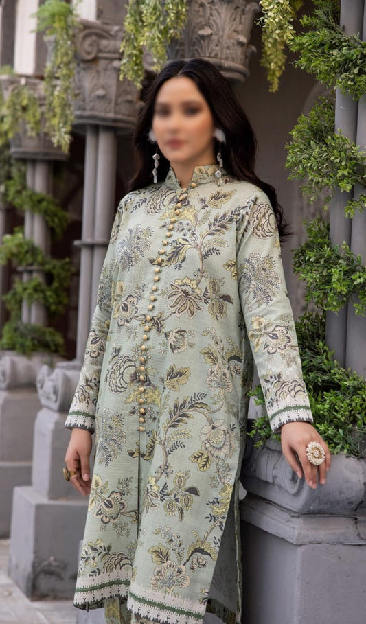 NUR Printed 02 Piece Khaddar Collection NK 10