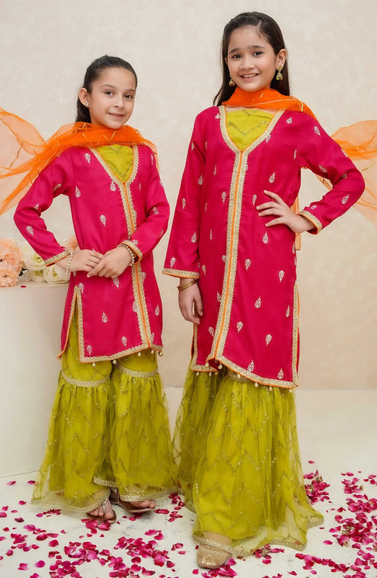 Modest Embroidered Raw Sillk Stitched 3 Piece - Noorani - MD25F - Festive Collection