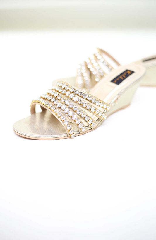 Malhaa Fashion Fancy Footwear Sandals - MLH25FW - Nosh - Silver - Festive Collection