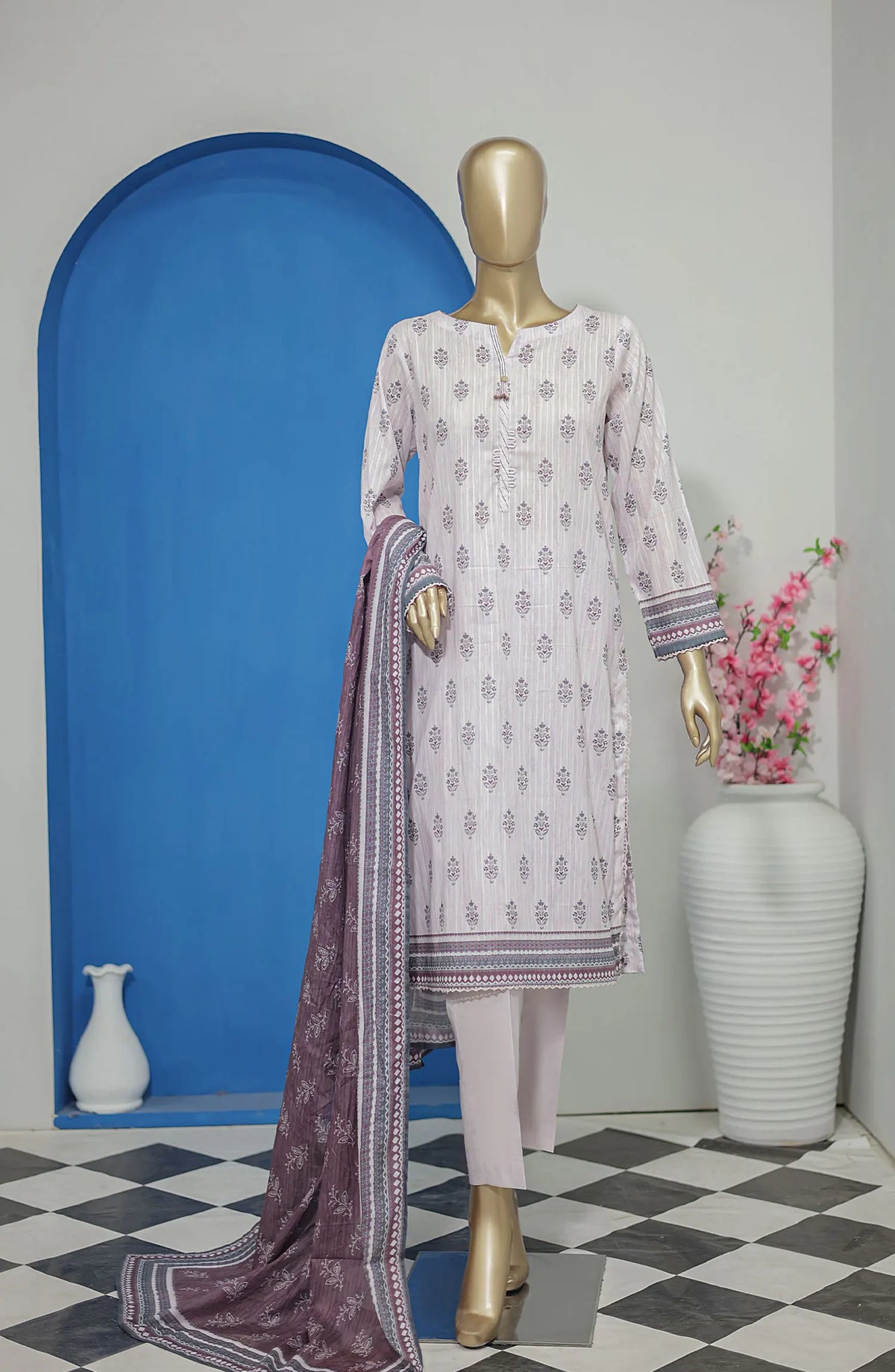 HZ Nayab Digital Printed Doriya Voile Lawn Dupatta Collection - NPD 43