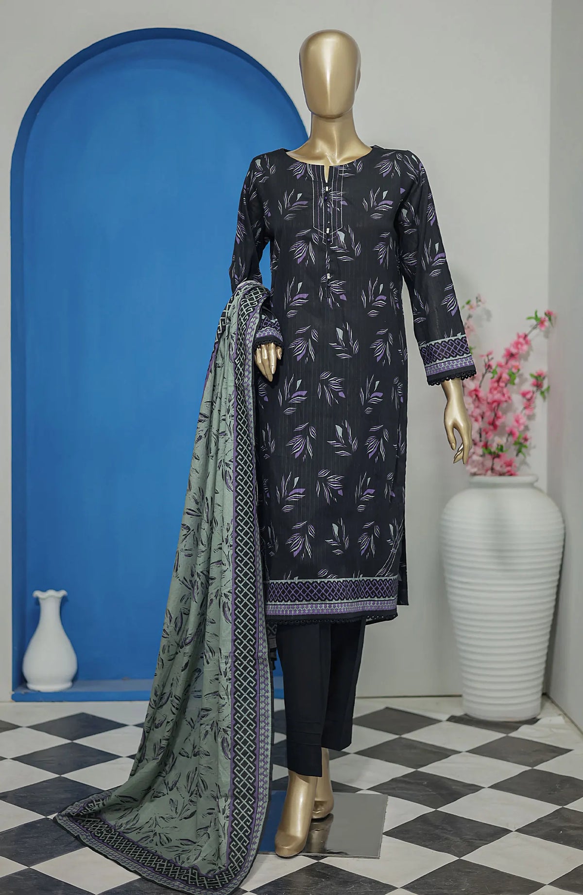 HZ Nayab Digital Printed Doriya Voile Lawn Dupatta Collection - NPD 65