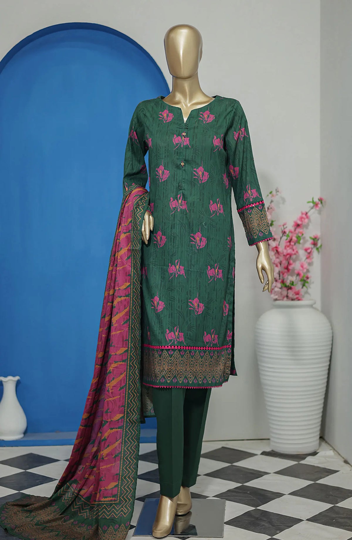 HZ Nayab Digital Printed Doriya Voile Lawn Dupatta Collection - NPD 66