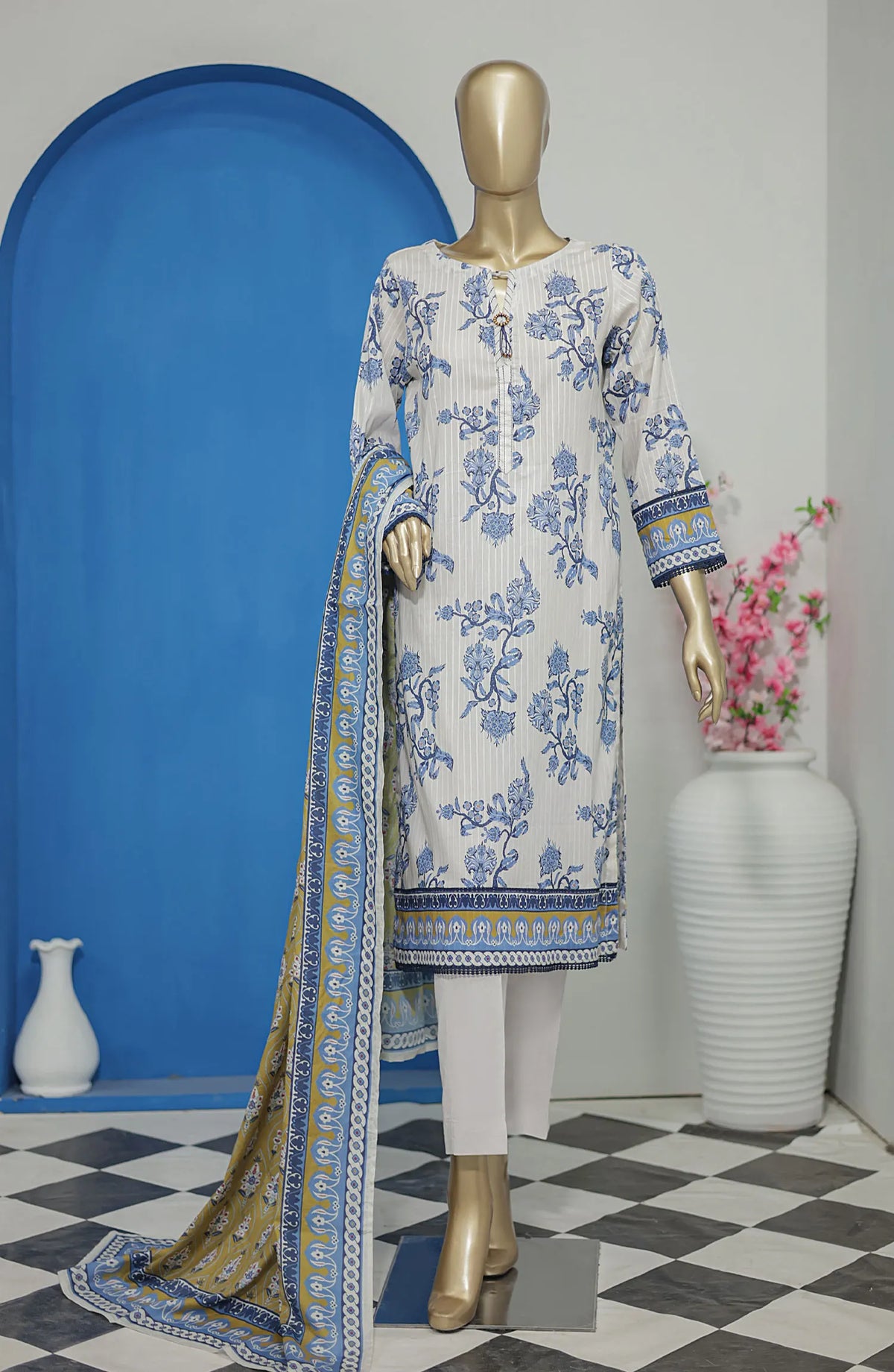 HZ Nayab Digital Printed Doriya Voile Lawn Dupatta Collection - NPD 67