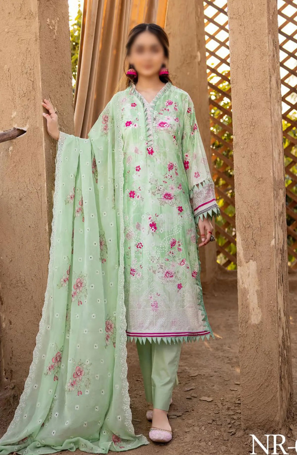 RangRez Printed and Embroidered Lawn Collection - NR-02