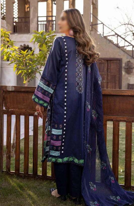 RangRez Printed and Embroidered Lawn Collection - NR-08